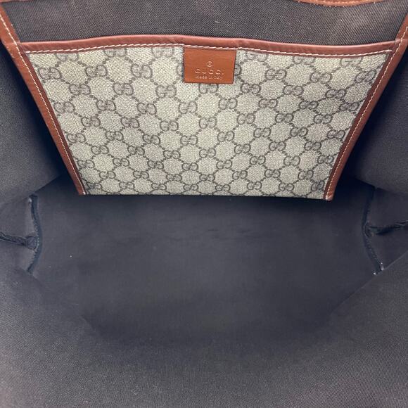 Authentic Gucci Web Loop Tote in GG Supreme Canvas and Leather - Picture 7 of 12